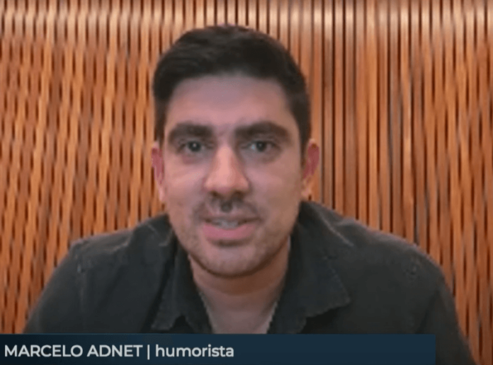 Marcelo Adnet presta homenagem e afirma que Silvio Santos é o 